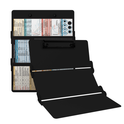 WhiteCoat Clipboard® Trifold - Blackout Critical Care Edition